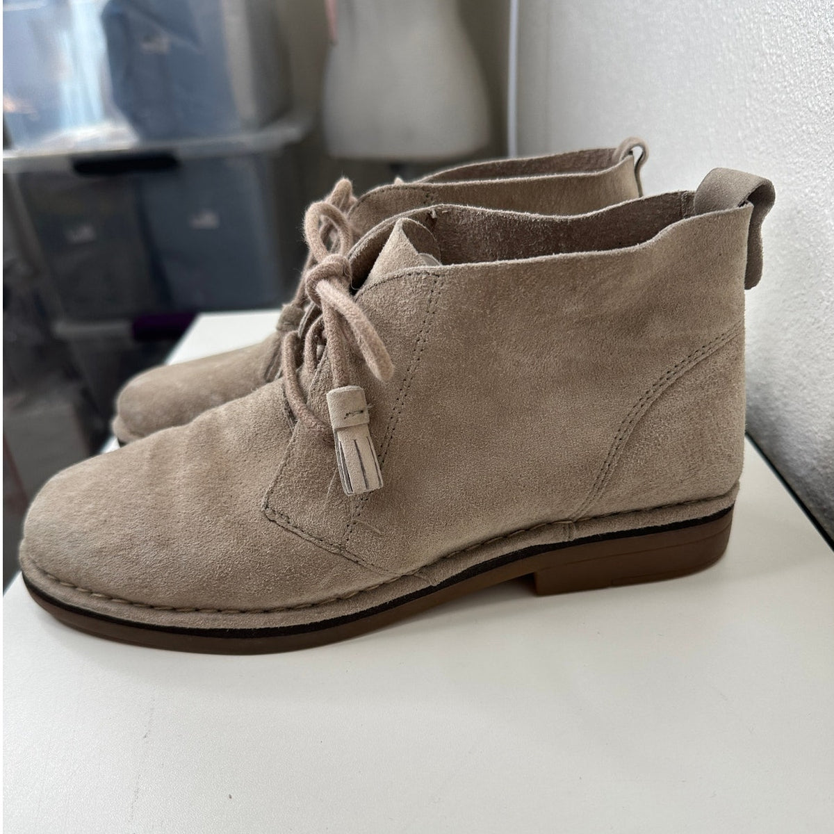 Hush Puppies Cyra Catelyn Beige Suede Chukka Boot 7