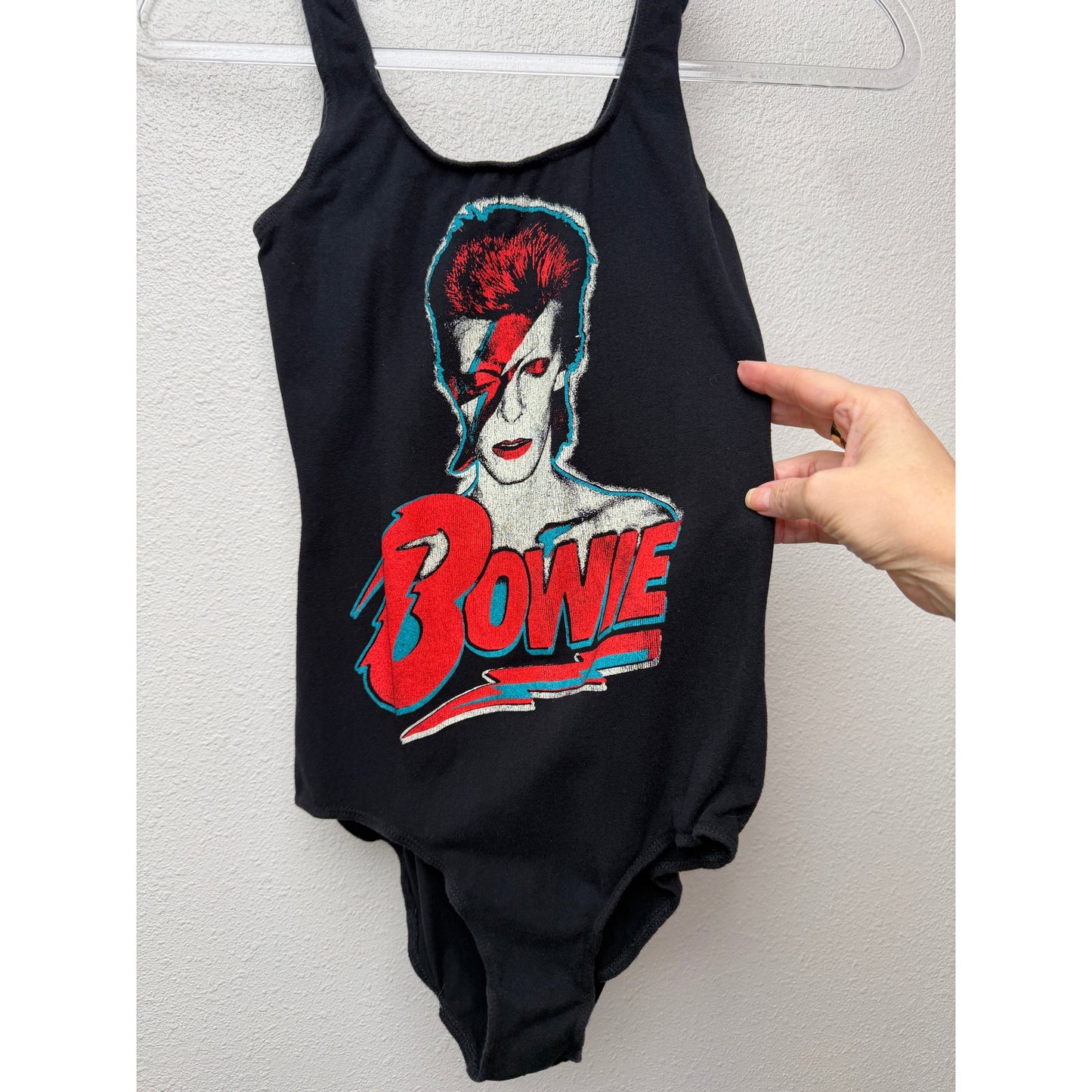 MadeWorn David Bowie Ziggy Stardust Graphic Bodysuit Black Size M