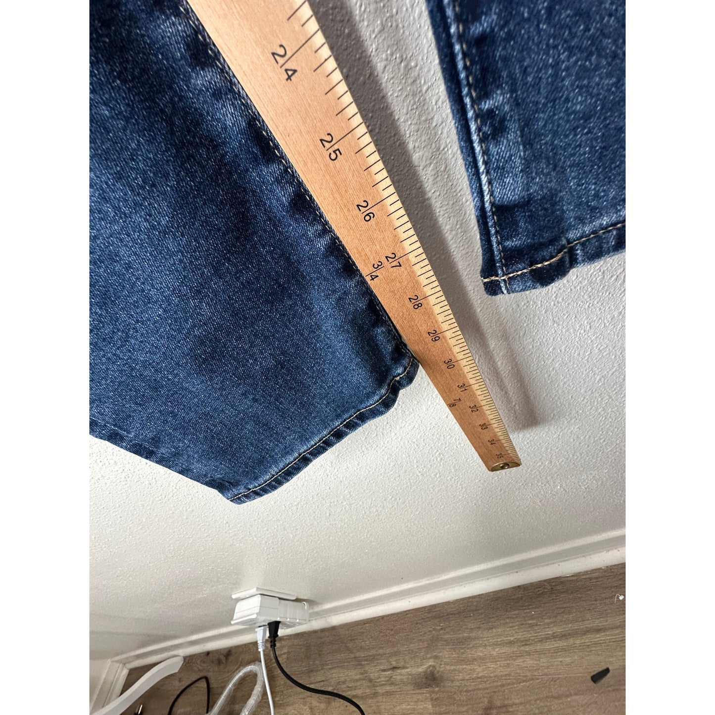 AG Dark Wash Whiskered Prima Cigarette Leg Japanese Fabric Jean 30