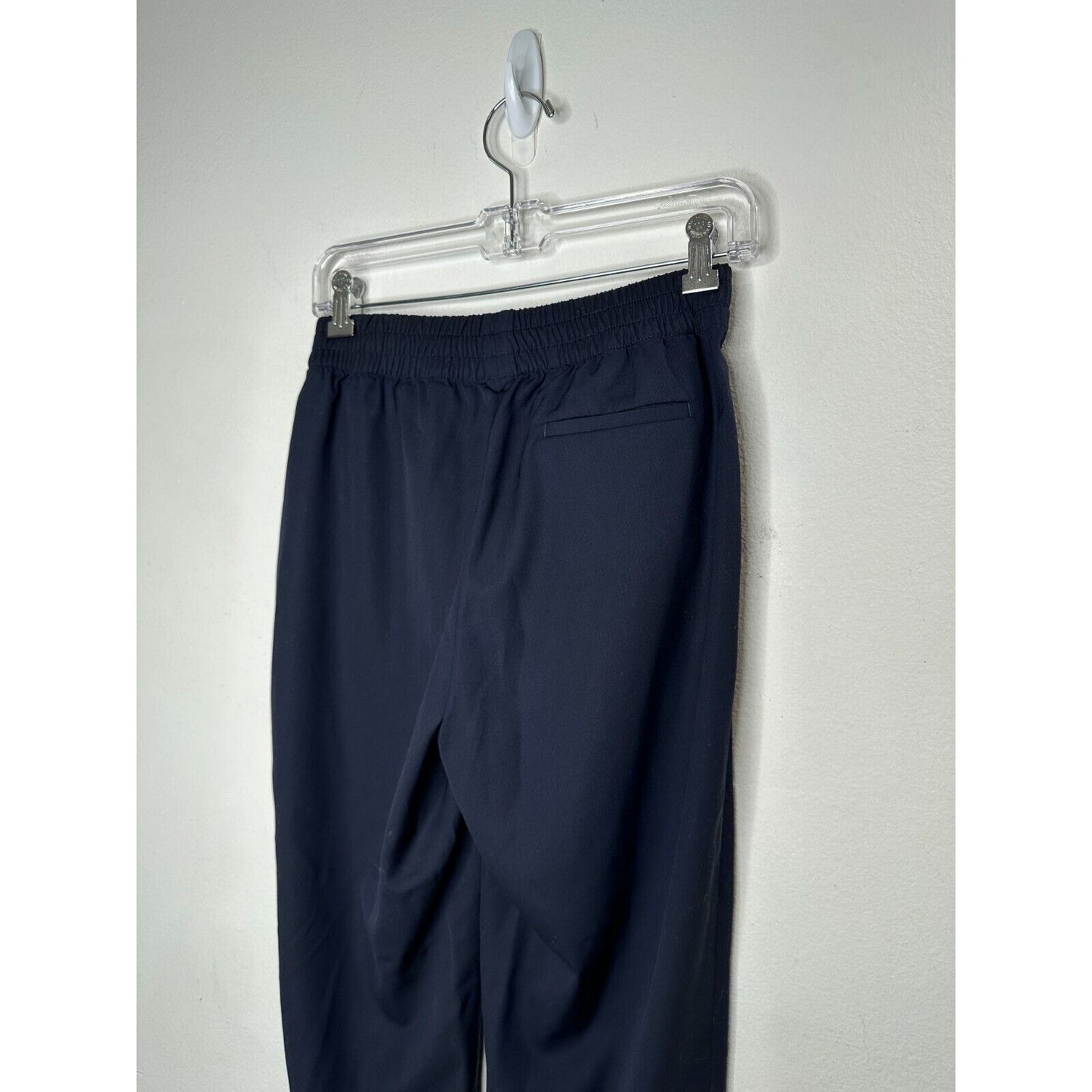 Everlane Black Italian GoWeave Easy Pull On 100% Lt Weight Wool Pockets Pant 0