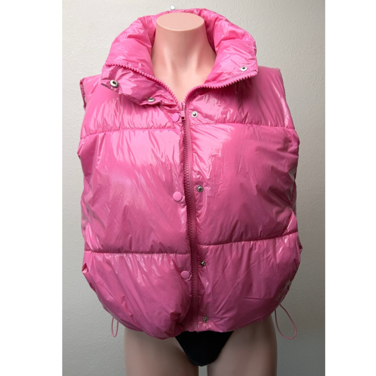 DeLuc Hot Pink Quilted Puffer Vest Women S