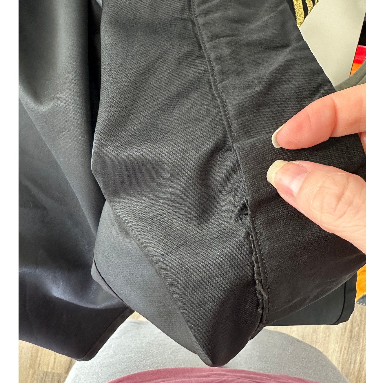 Versace Belted Gold Embroidered Black Wool Blend Kimono Jacket M