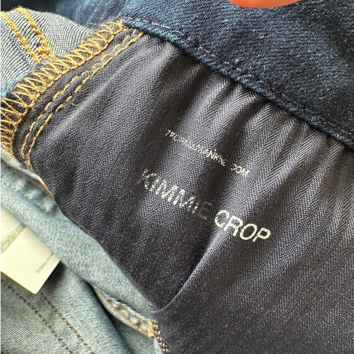 NWT 7 For All Mankind Kimmie Crop Skinny Jeans Dark Blue Women’s 33