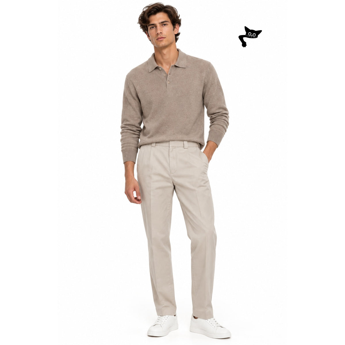 Banana Republic Relaxed Workwear Chino Pants Off White Taupe Men's US 30