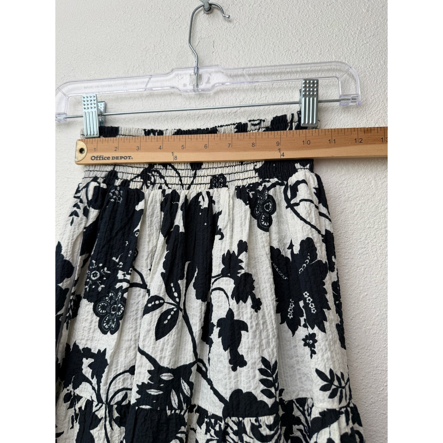 NWT Misa Los Angeles Womens Black White Floral Set XS