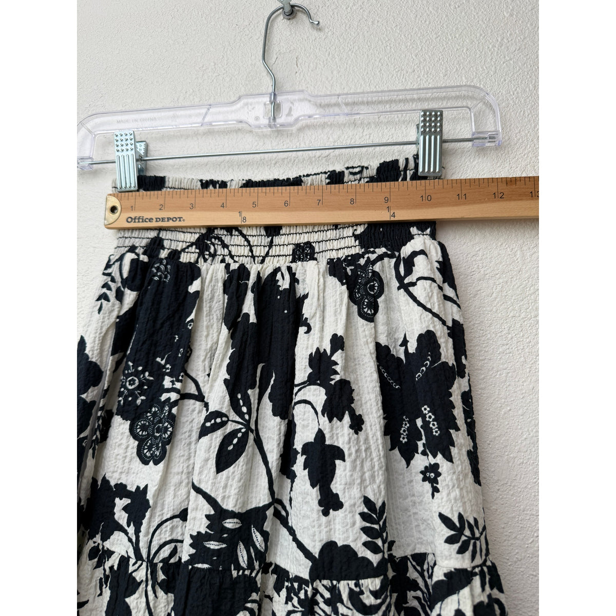 NWT Misa Los Angeles Womens Black White Floral Set XS