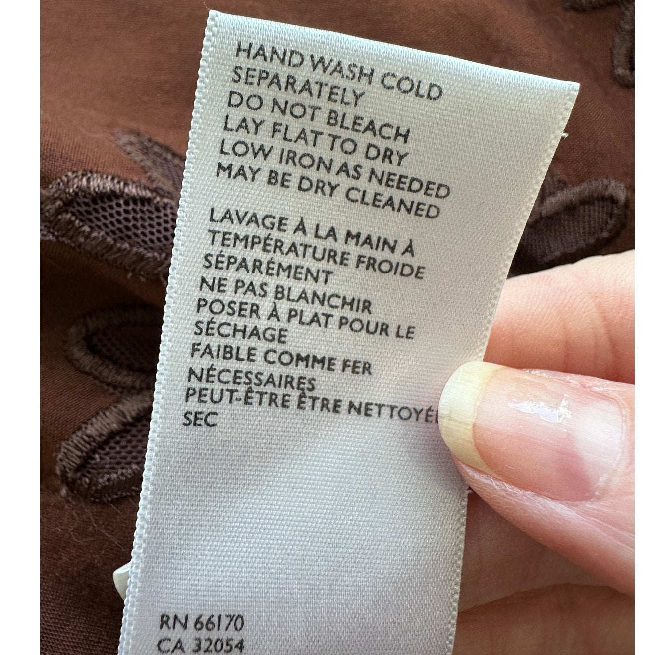 Cleobella Annie Chestnut Brown Lace Up Crochet Split Front Midi Dress XS