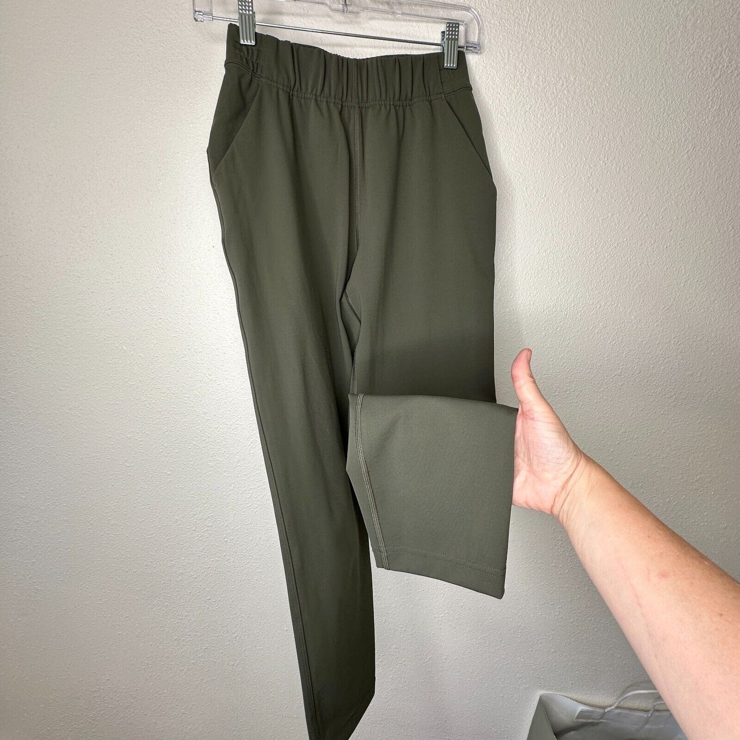 The Group by Babaton Olive Green The Weekender Stretch Waist Pocket Jogger Pant
