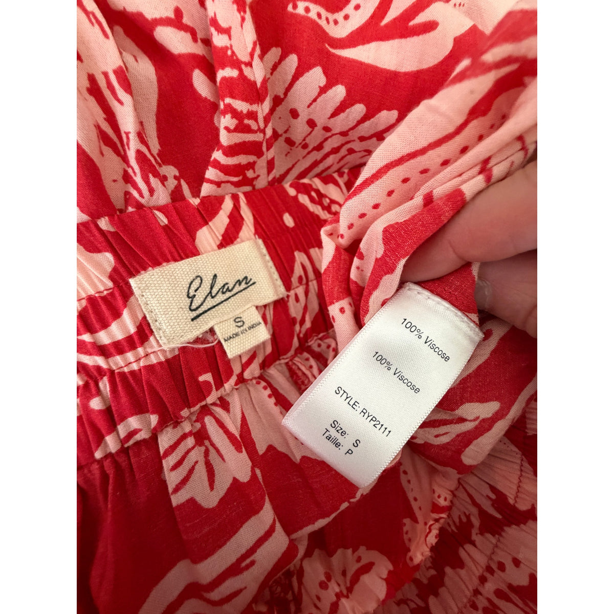 Elan Coral Pink Floral Cami Pants Set Women S