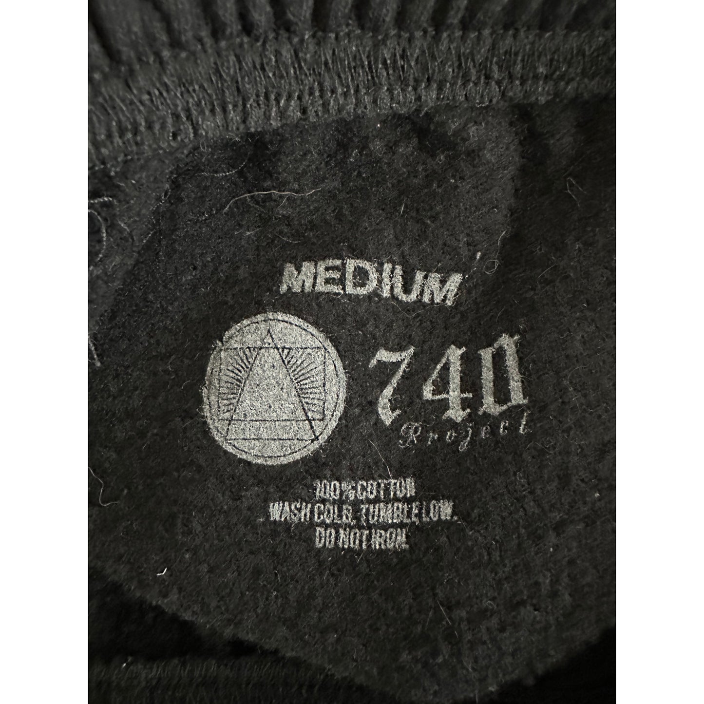 740 Project Black Men's Sweatpant Elastic Waist Jogger Medium