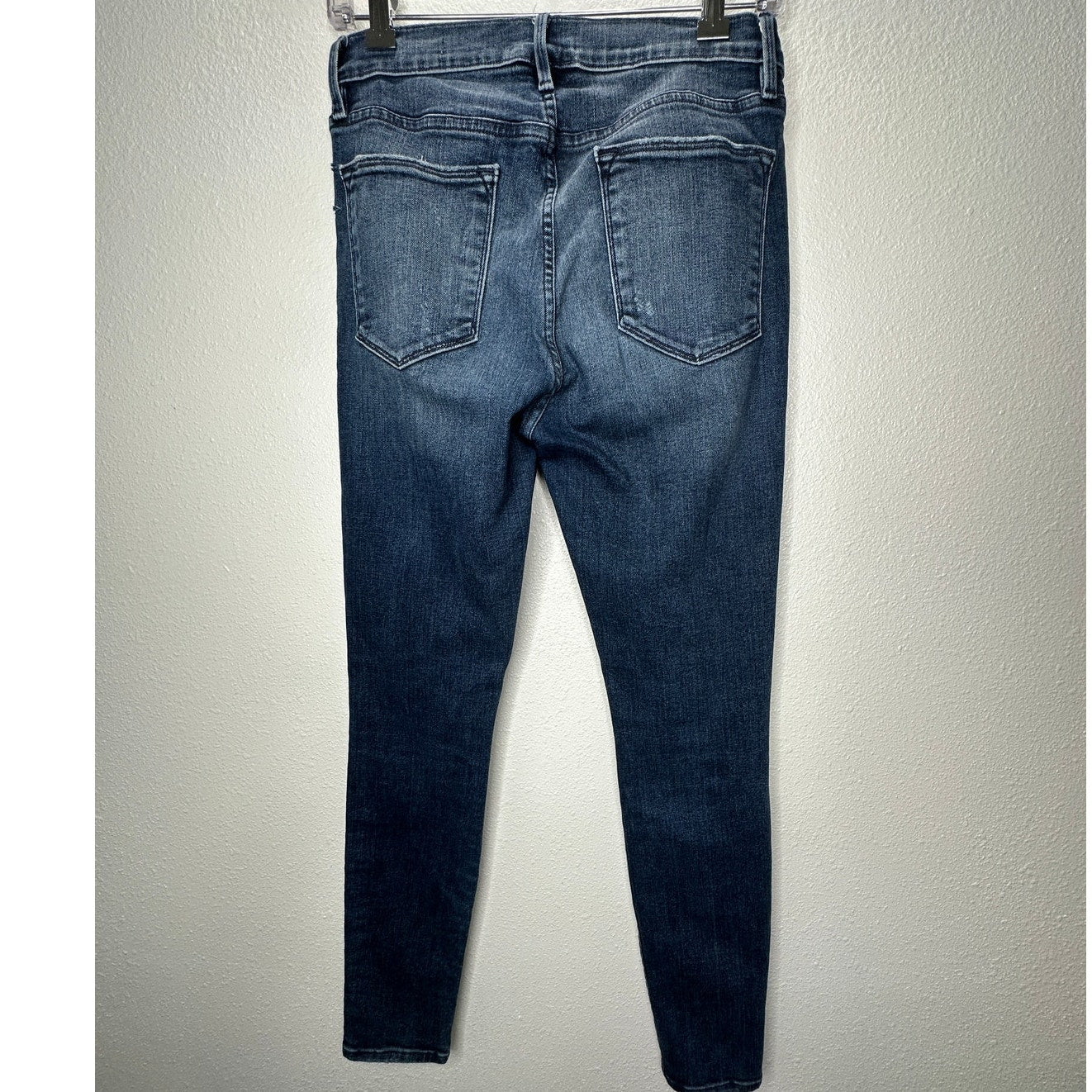Frame Magellan Medium Wash Distressed Le High Skinny Denim Jeans 29