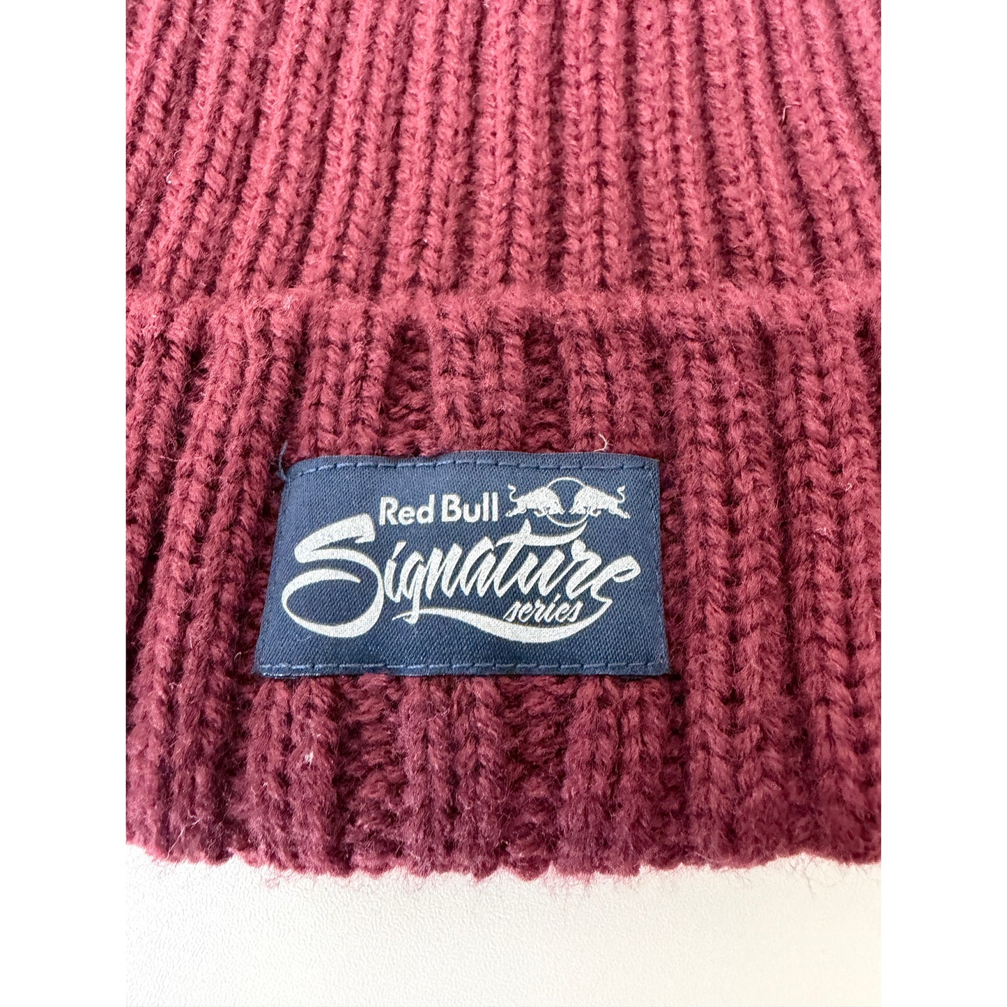 Red Bull Signature Burgundy Knit Beanie Unisex OS