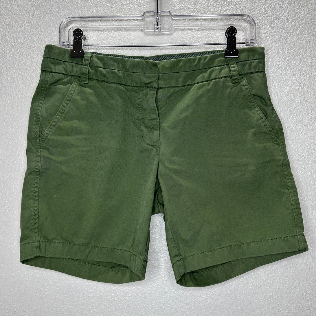 J. Crew Olive Green 7" Cotton Chino Shorts Slant Pockets 4