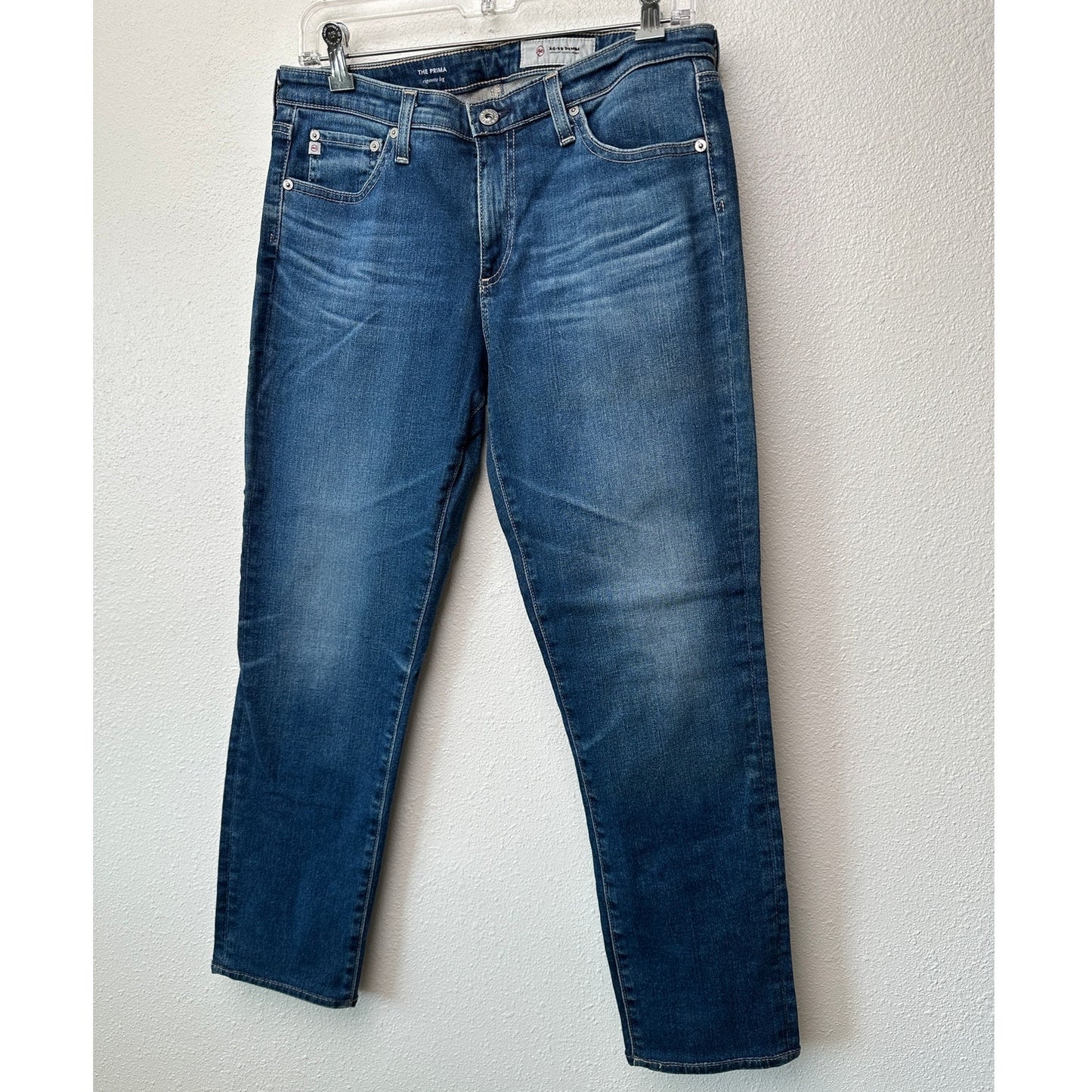 AG Prima Jeans Medium Light Wash Womens US 30R Cigarette