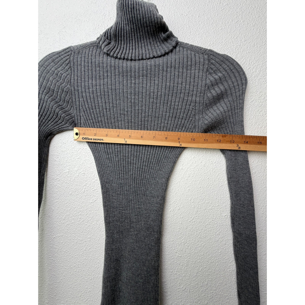 Quira Gray Cashmere Silk Turtleneck Tunic Women M