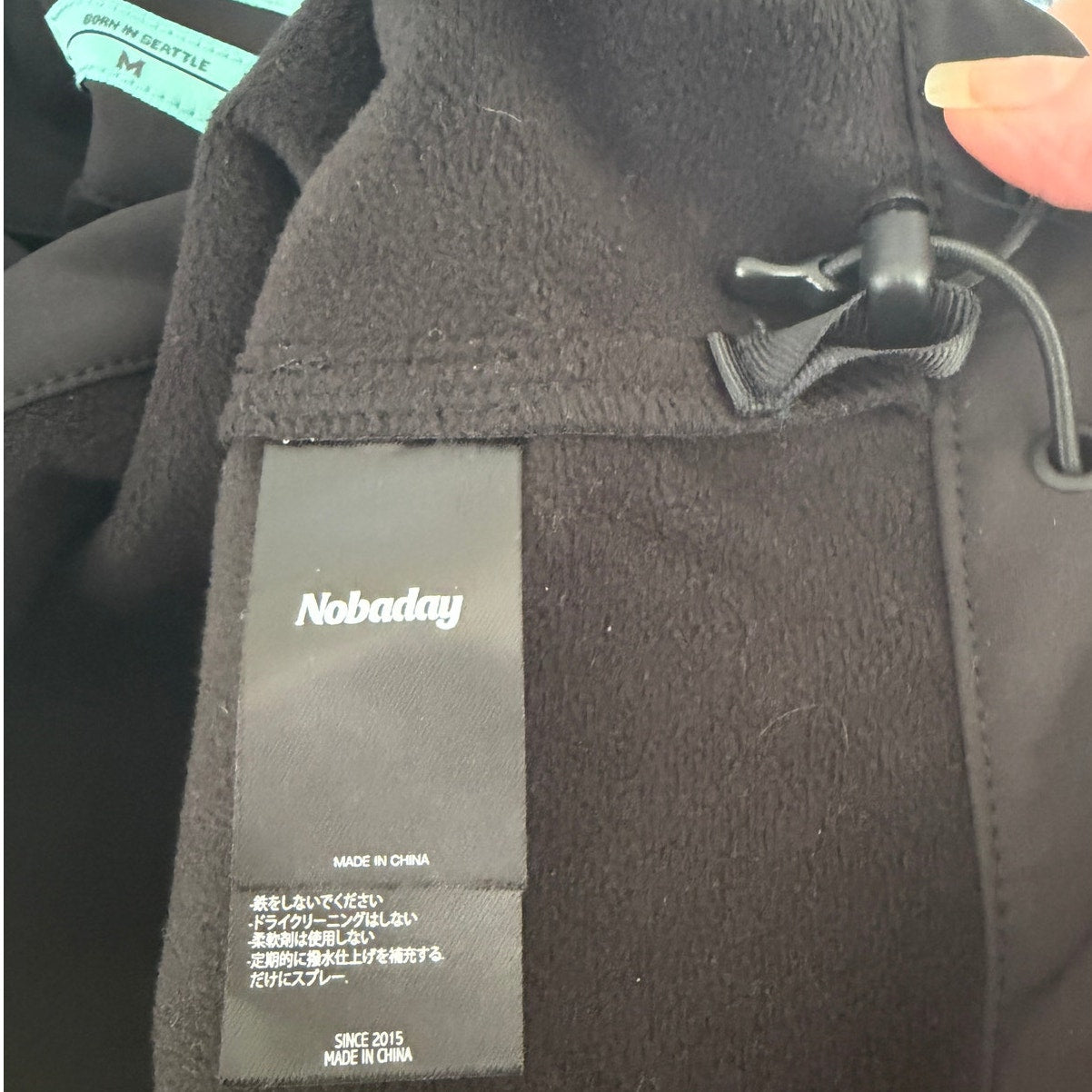 Nobaday Pullover Snowboard Hoodie Jacket Mens M Black 10K Softshell