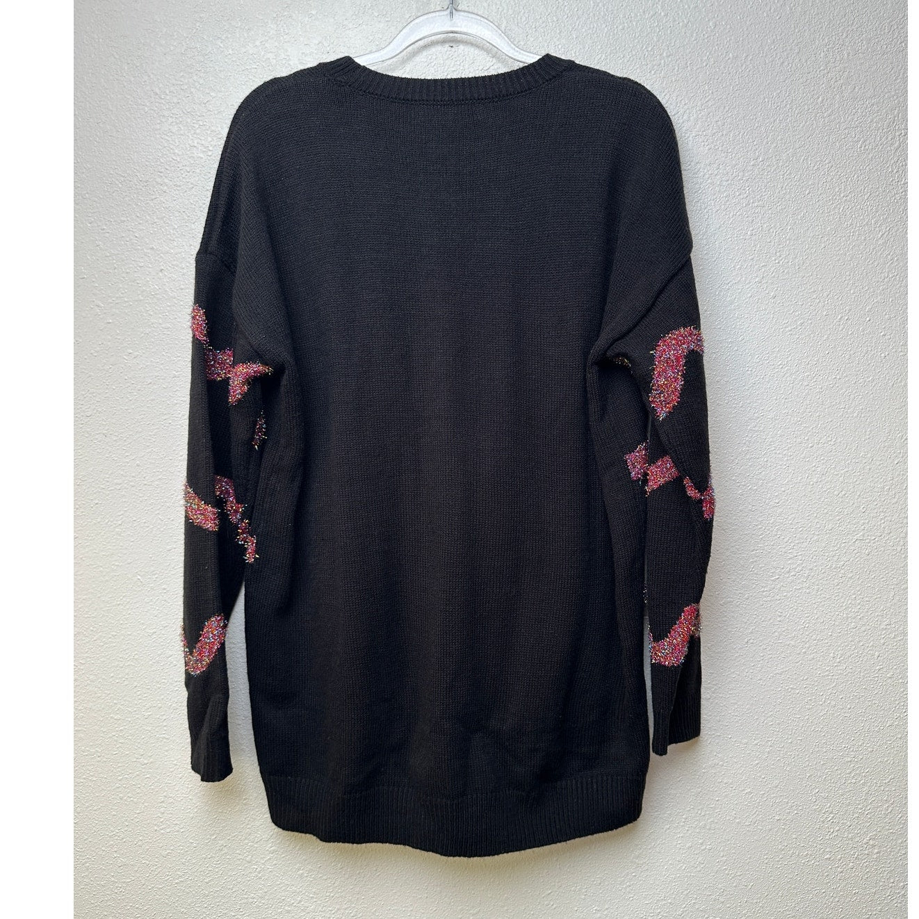 Forever 21 Plus 2X Black Sequin Ugly Christmas Sweater Dress