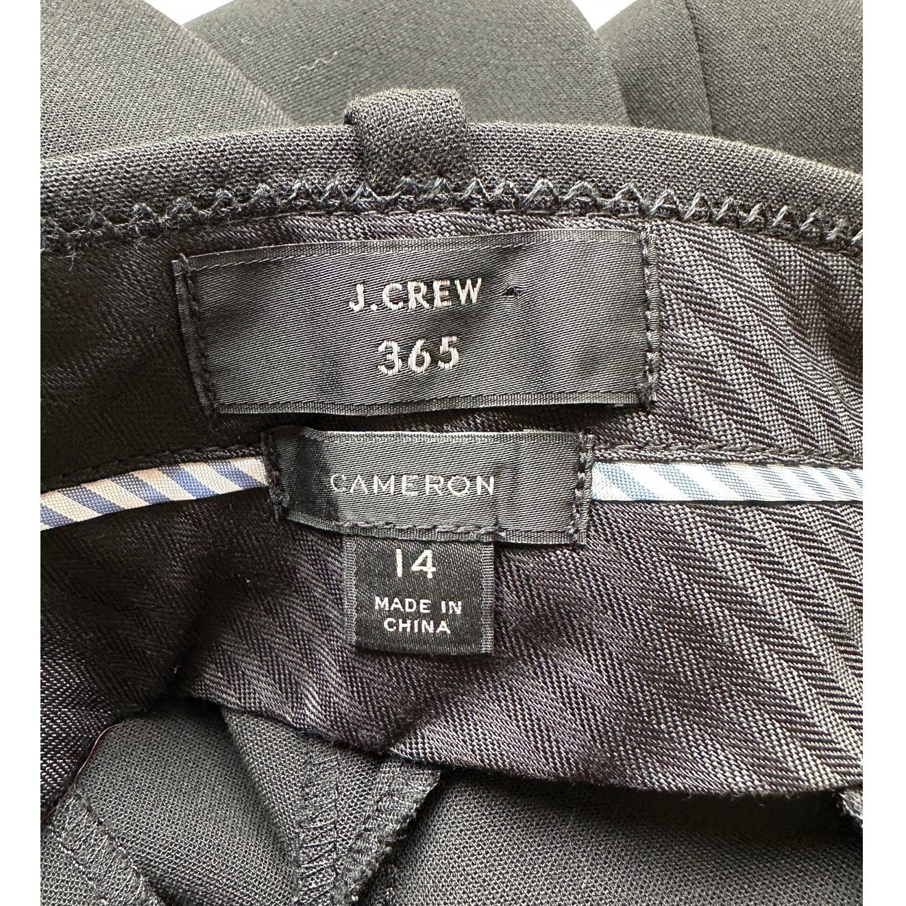 J.Crew Cameron 365 Slim Black Dress Pants Women’s 14 Ankle