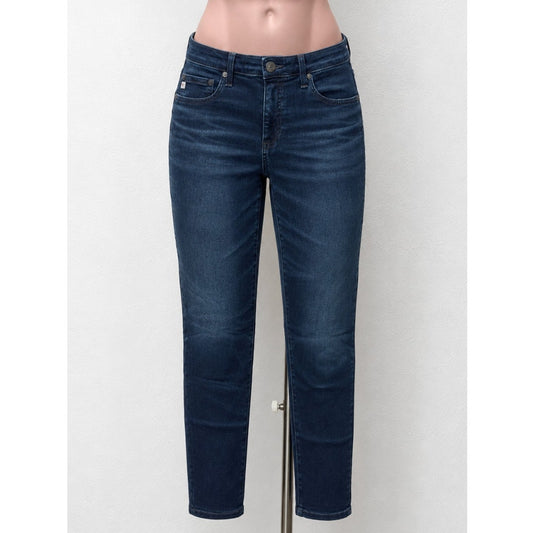 AG Adriano Dark Wash Whiskered The Prima Ankle Cigarette Ankle Jean 30R
