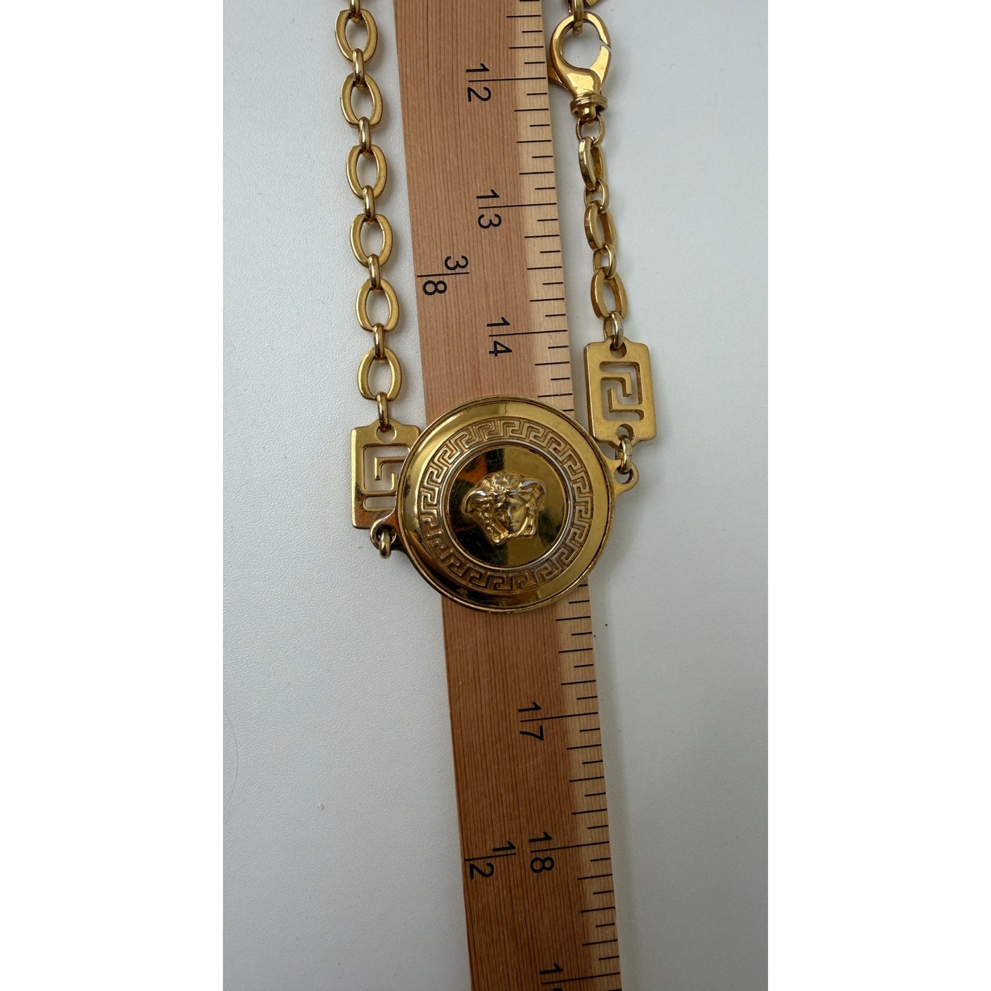 Gianni Versace Vanitas Medusa Gold Tone Necklace