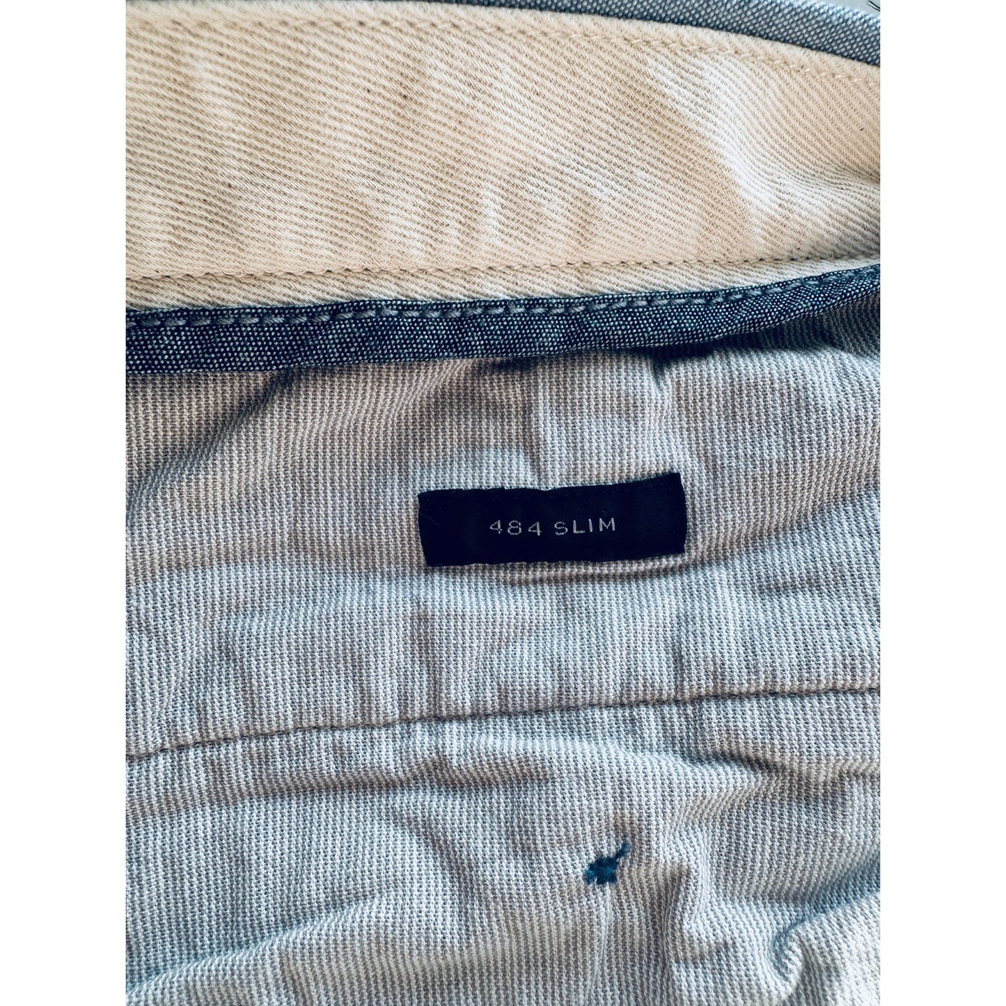 J. Crew Light Blue Chambray 484 Slim Stretch Trouser Pant 36 / 32