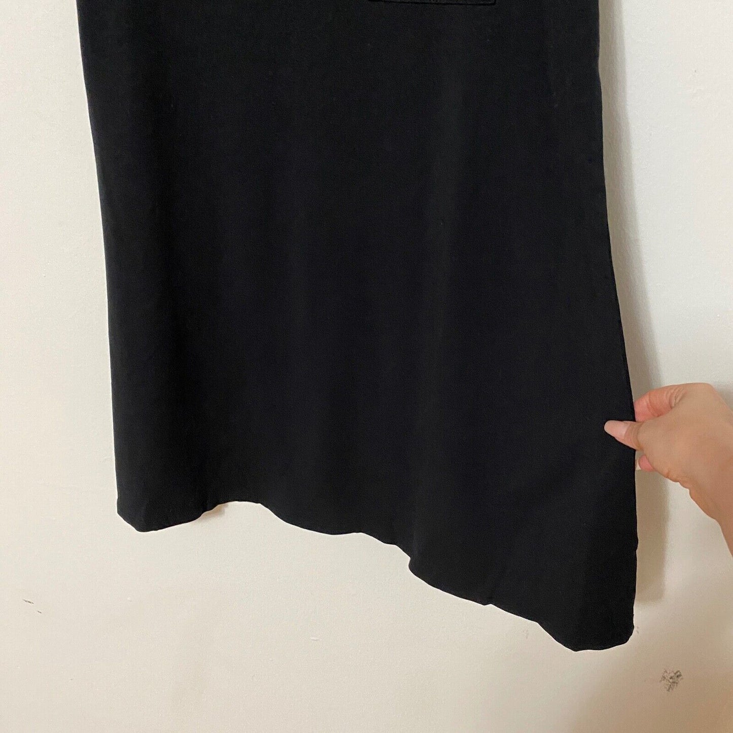 Heart & Hips Black Front Pocket T-Shirt Shift Dress Round Neck Short Sleeve S
