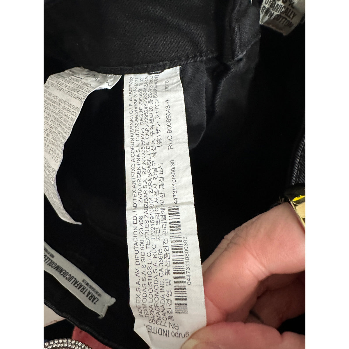 Zara Trafaluc Black High Rise Skinny Jeans Womens US 6