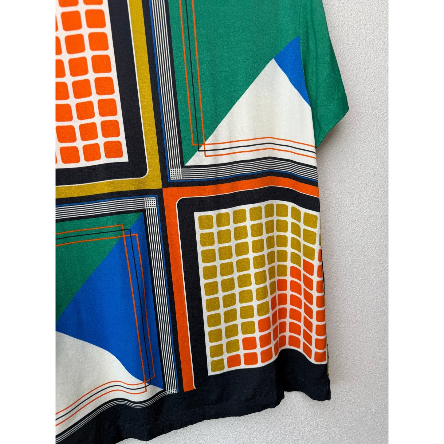 Song of Style Elsie Multi Geo Scarf Blouse XS