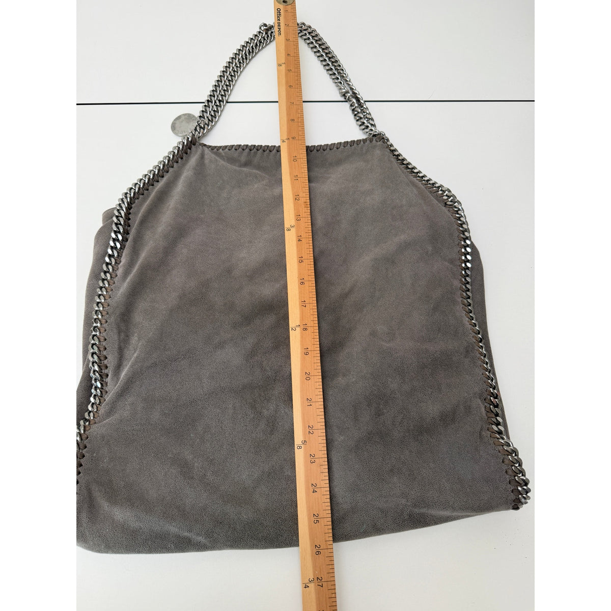 Stella McCartney Gray Chain Tote Bag Women's Large
