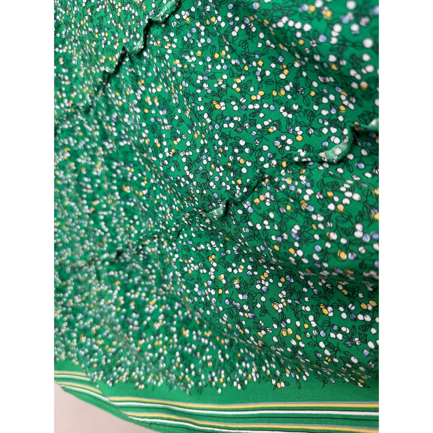 Max Studio Green Floral Tiered Midi Skirt Womens M