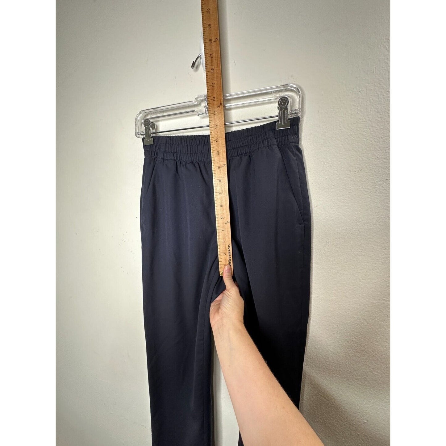 Everlane Black Italian GoWeave Easy Pull On 100% Lt Weight Wool Pockets Pant 0