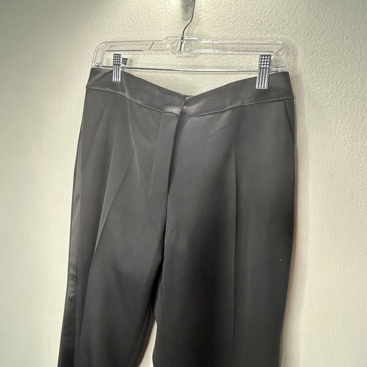Yves Saint Laurent Black Edition Soir Straight Leg Crease Tuxedo Pant 40 / 6