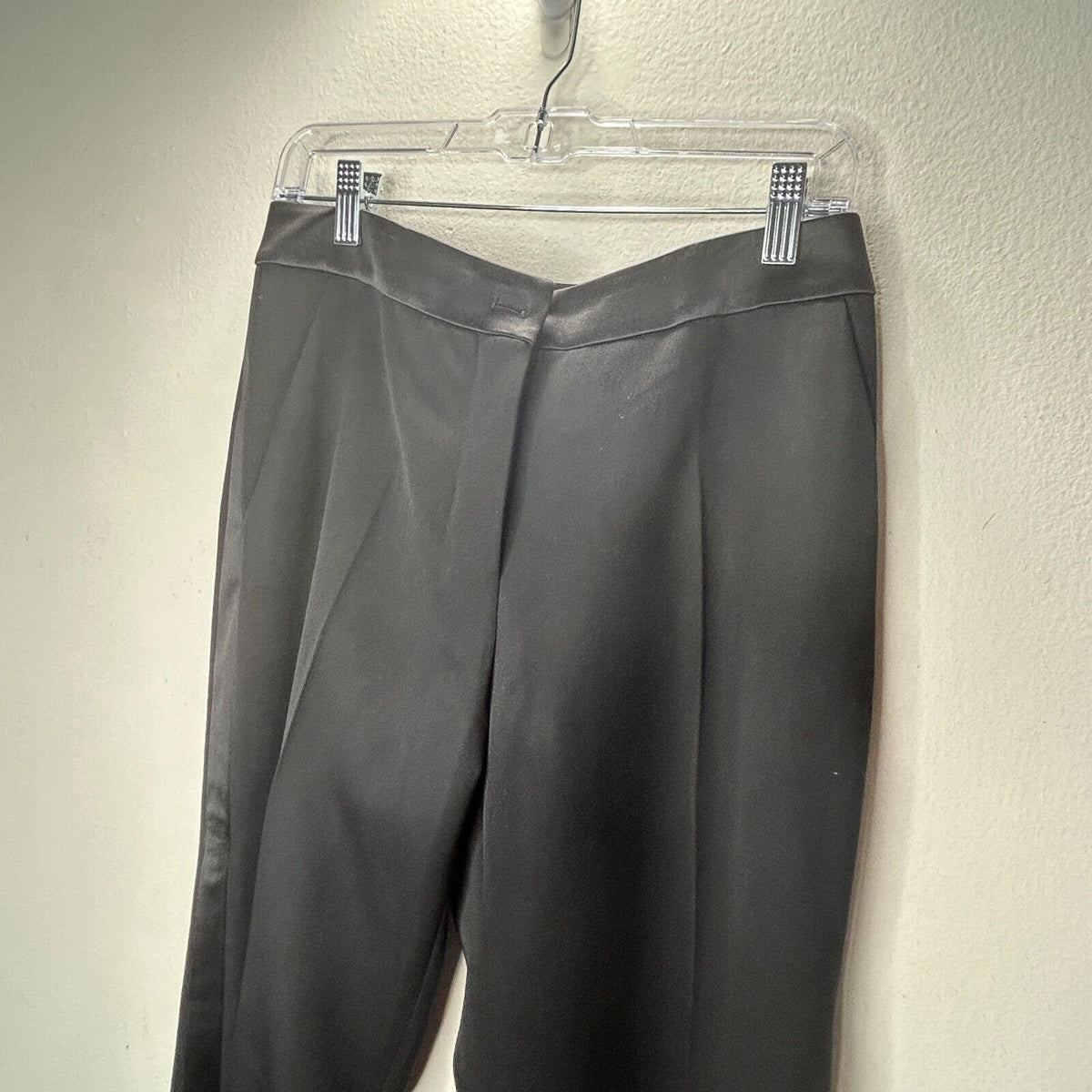 Yves Saint Laurent Black Edition Soir Straight Leg Crease Tuxedo Pant 40 / 6
