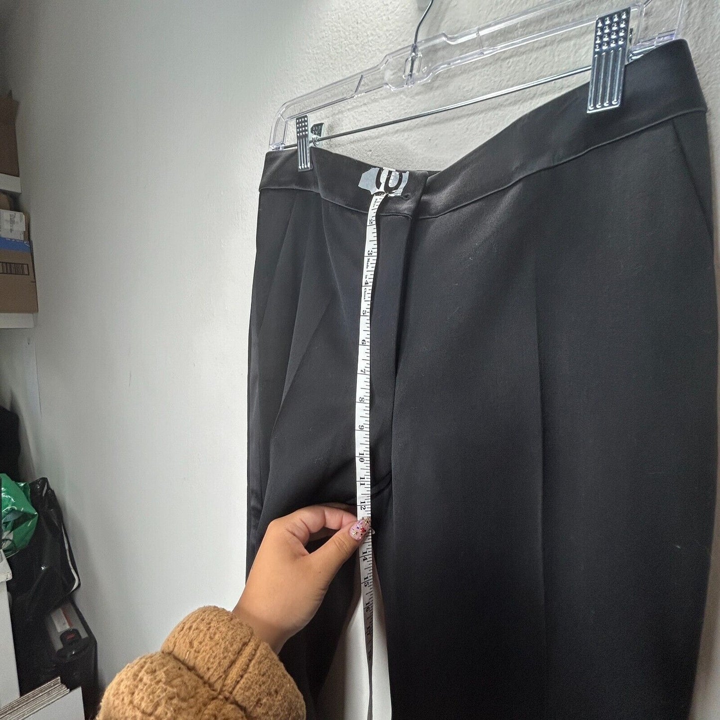 Yves Saint Laurent Black Edition Soir Straight Leg Crease Tuxedo Pant 40 / 6