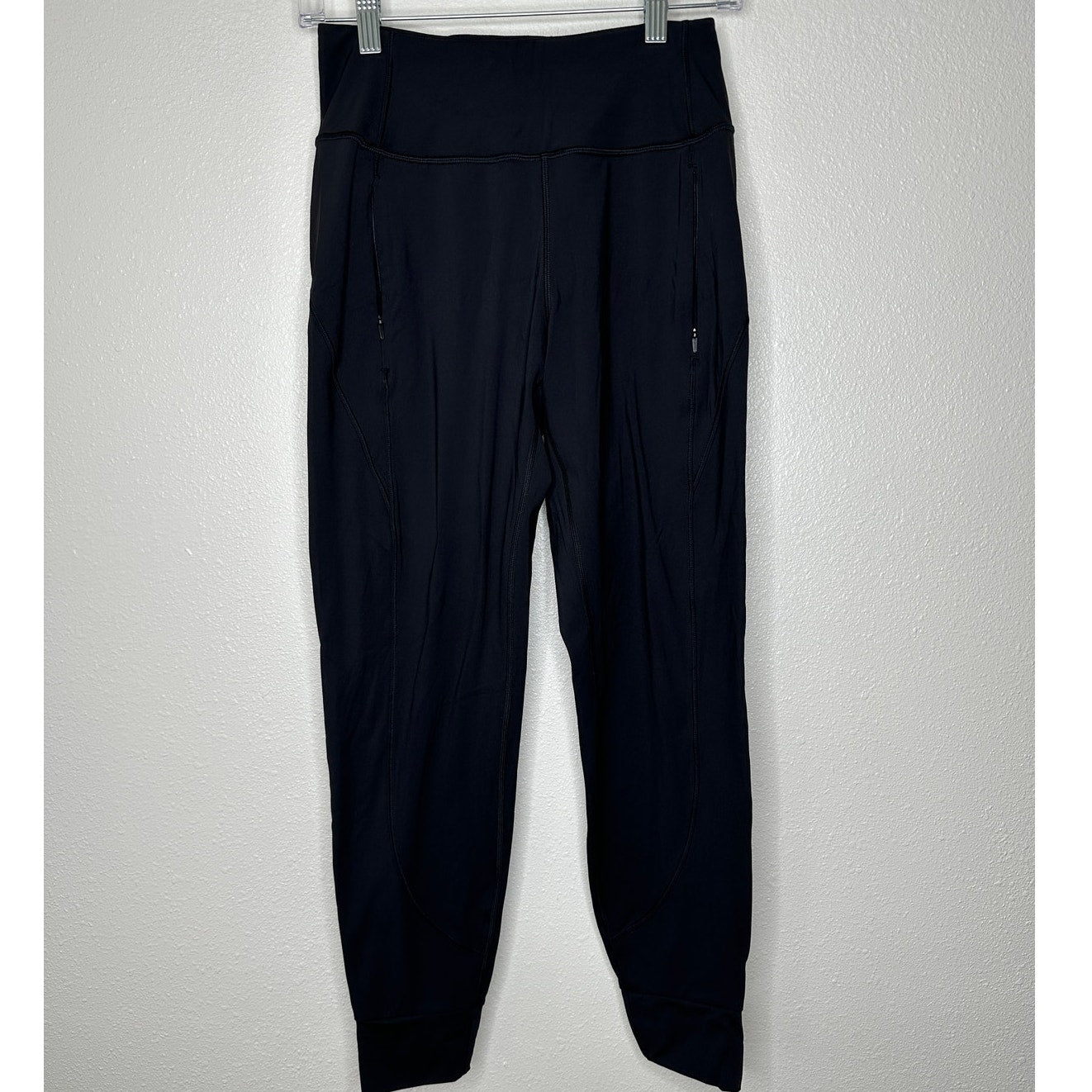 Athleta Black Distant Jogger High Rise Zip Pockets Yoga Pants XXS