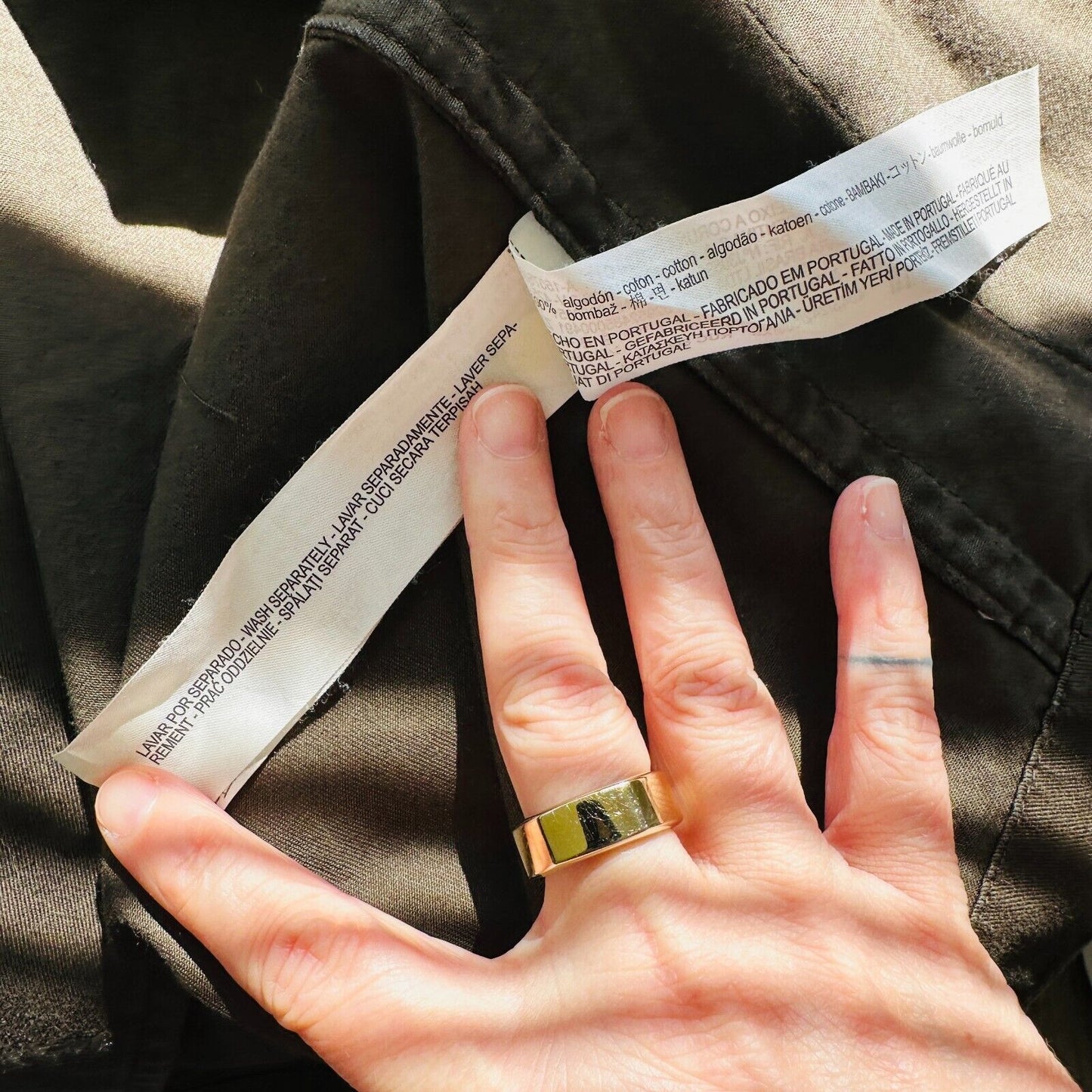 Zara Army Green Grafitti New York Jungle Oversize Zip Utility Jacket 100% Cotton