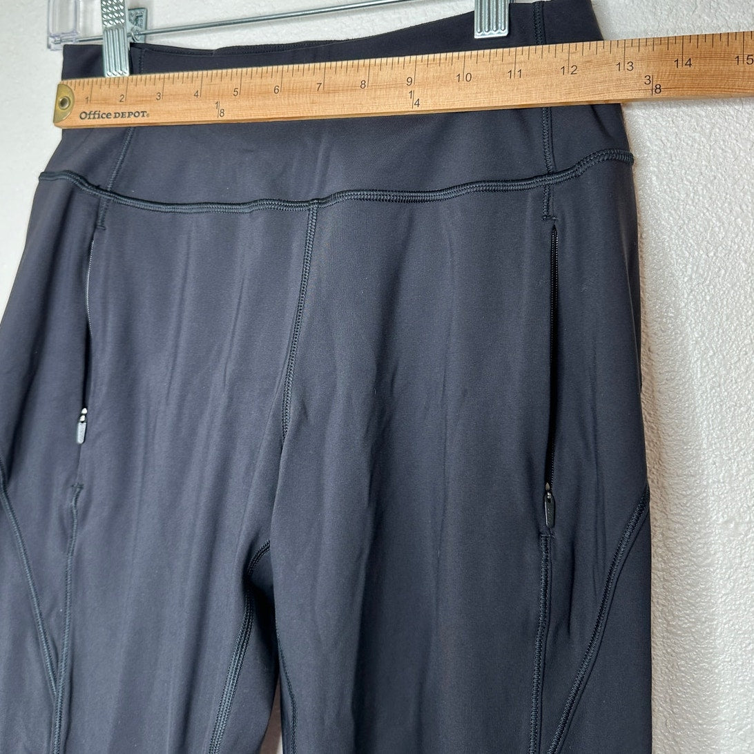 Athleta Black Distant Jogger High Rise Zip Pockets Yoga Pants XXS