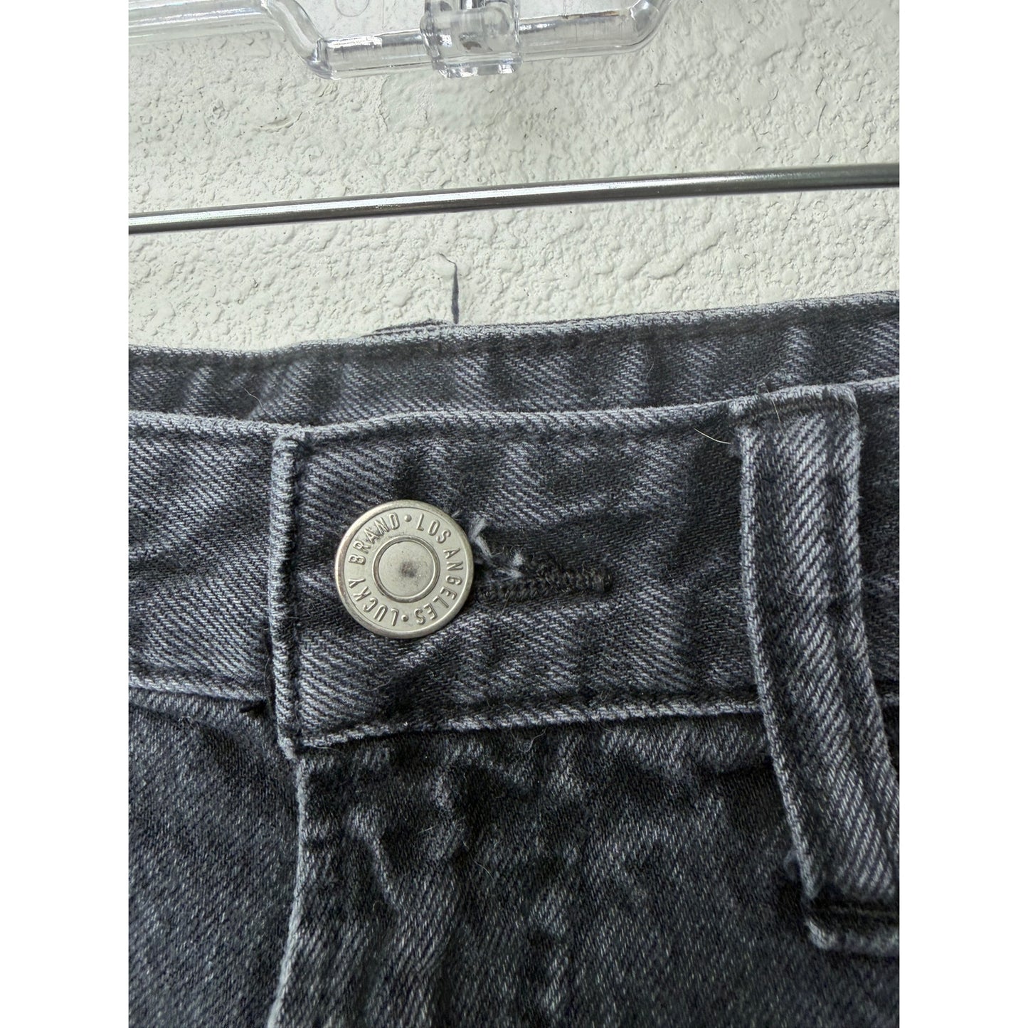 Lucky Brand Black Boy Mid Rise Denim Shorts Womens US 8