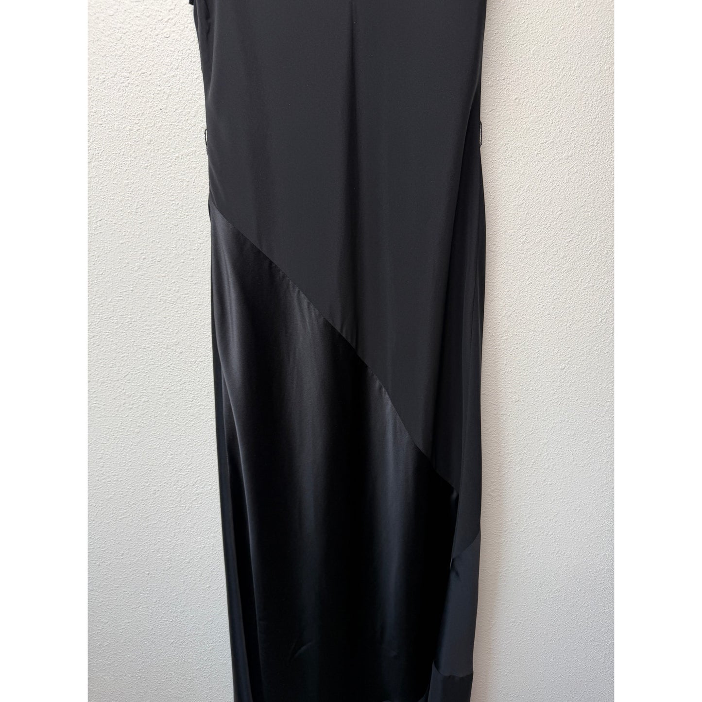 Malia Mills Black Silk Maxi Slip Dress Womens 4