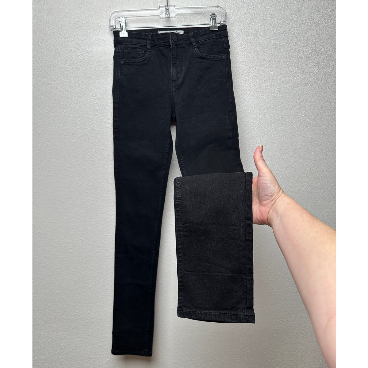 Zara Trafaluc Black High Rise Skinny Jeans Womens US 6