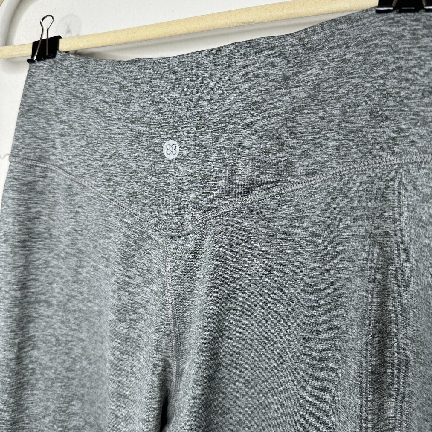 Heathered Gray Harem Fit High Waist ActiveFlex Jogger Pants Side Pockets S