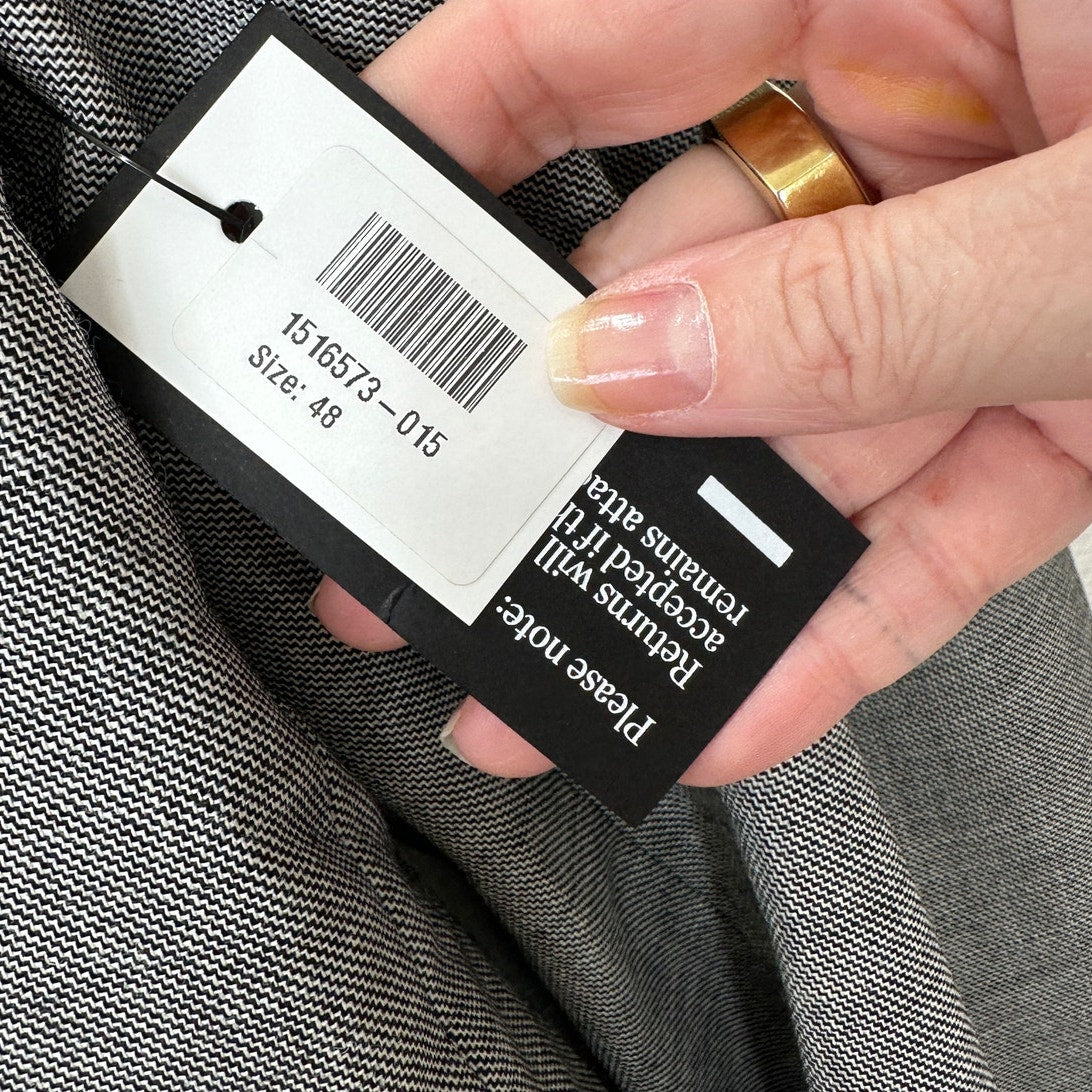 NWT Stella McCartney Black & White Oversized Double Breasted Blazer 48 / 12