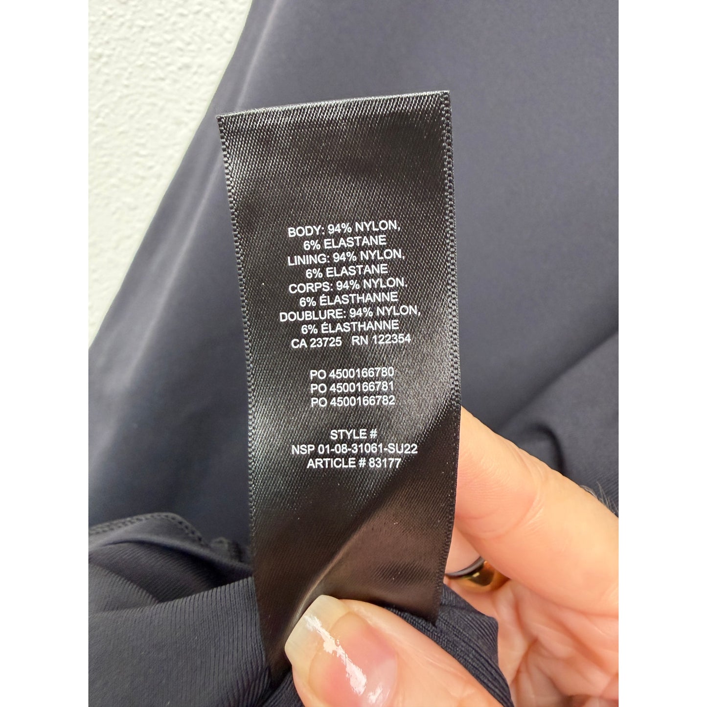 Babaton Aritzia Black Mock Neck Bodycon Dress Womens M