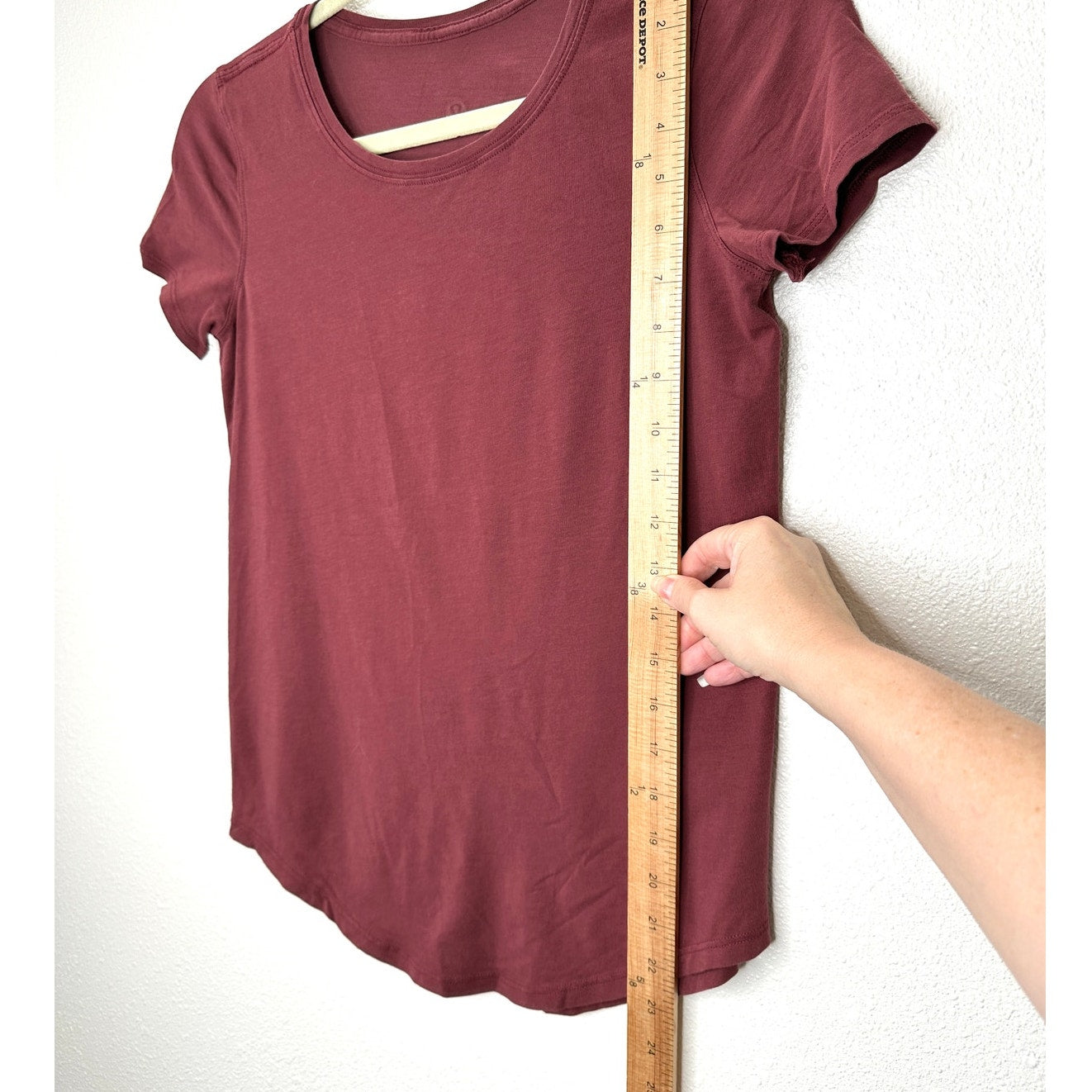 Lululemon Rusty Red Round Neck Short Sleeve Tee 4