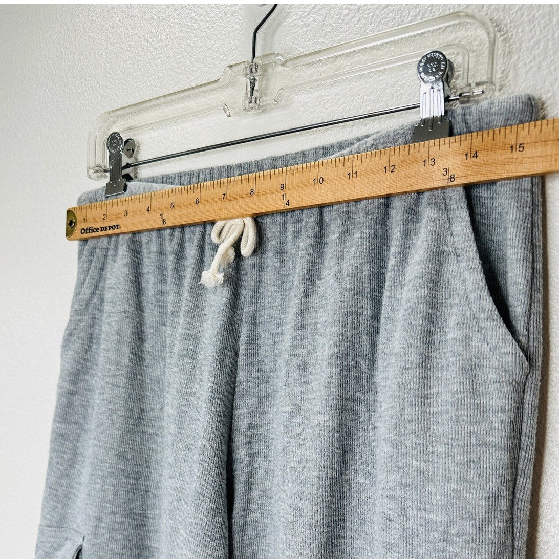 Vintage Havana Gray Crew Neck Utility Jersey Top & Cargo Sweat Pants M