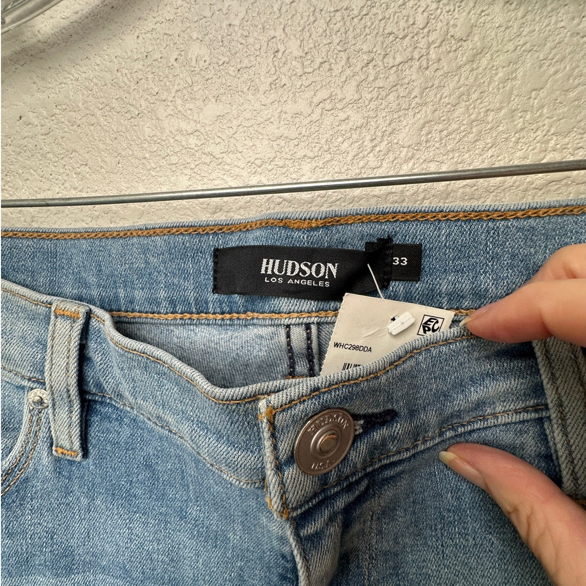 NWT Hudson Barbara High Waist Crop Straight Jeans Blue Women’s 33
