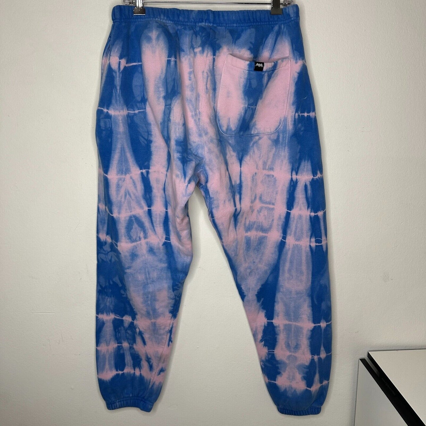 Von Dutch SET Blue Pink Tie Dye Red Rhinestone Logo Oversize Hoodie & Pants