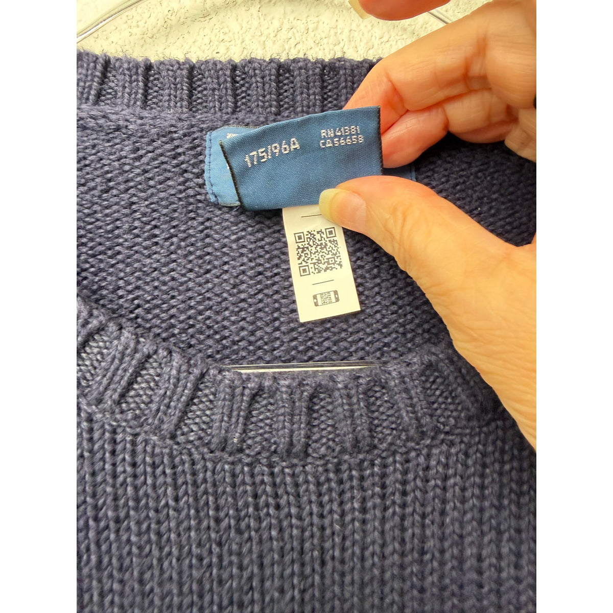 Polo Ralph Lauren Navy Flag Cotton Sweater Men M