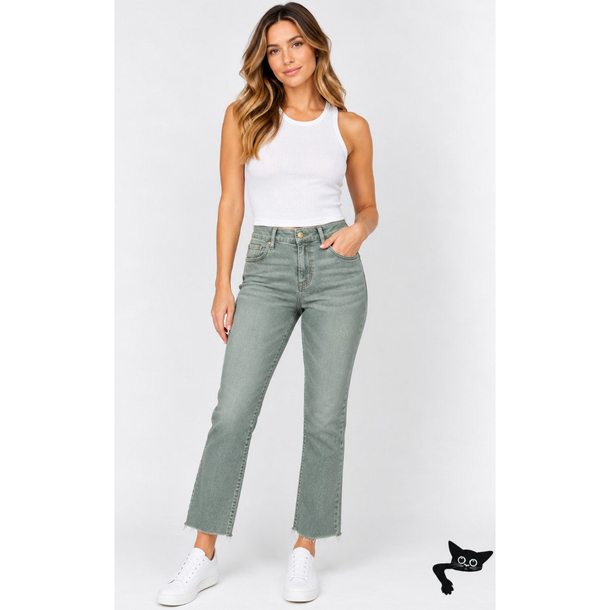 NWT Zara Olive Mini Flare High Rise Flare Leg Ankle Stretch Jean 10