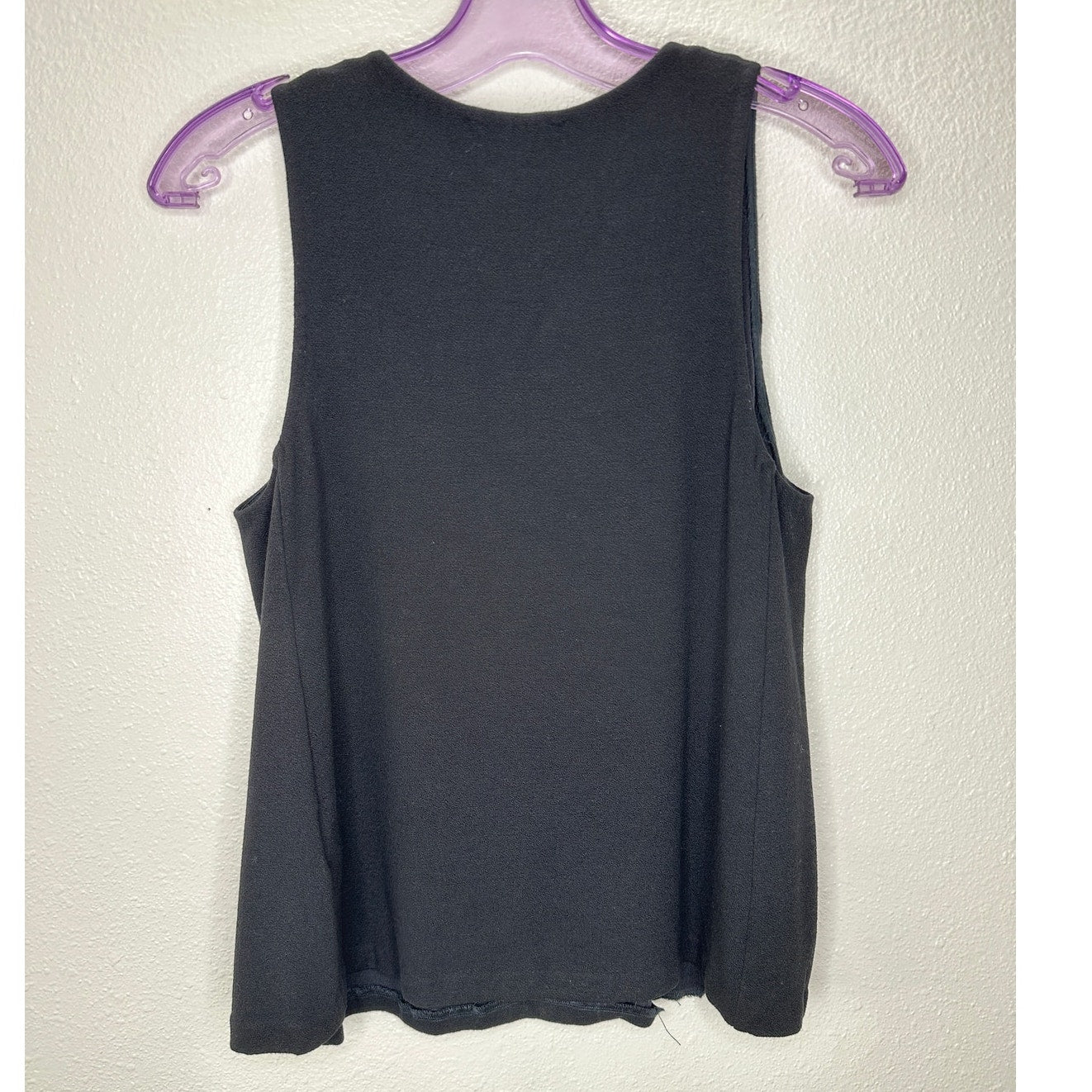 Club Monaco Black Sleeveless Round Neck Business Casual Tank Top M